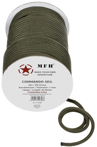 Armeeverkauf Seil auf Rolle 7mm / 60m Oliv