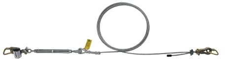 Capital Safety 7403020 SecuraSpan Horizontal System, 20-Feet Galvanized Cable Lifeline, Tensioner, Termination and Mounting Hardware, Zorbit Energy Absorber