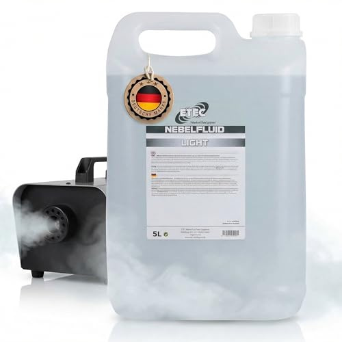 ETEC Professional Nebelfluid 5 Liter Light Fog Fogger Fluid Flüssigkeit Nebelmaschine Leicht Fazer Hazer Lasershow