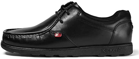 Kickers Men's Fragma Lace Up Moc Toe Comfortable Leather Shoes | Extra Comfortable | Added Durability | Premium Quality,