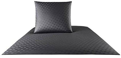 Joop! Maco Satin Bed Linen, Cornflower 4020, Cotton, quarz, 155 x 220 cm + 80 x 80 cm