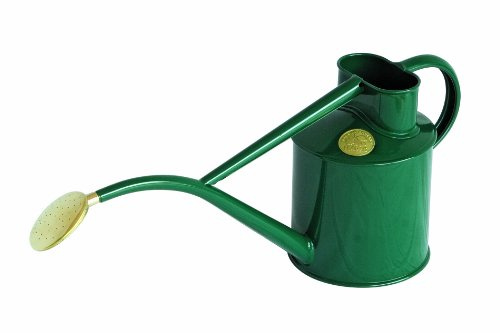 Haws Gießkanne für den Innenbereich, Metall, 1-Liter, mit Brause und Geschenk-Box