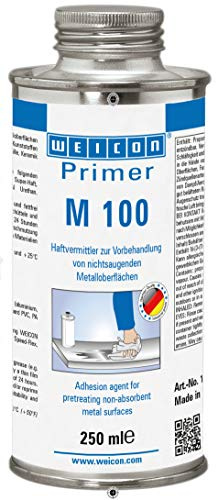 WEICON Primer M 100, farblos, 250 ml | Metallprimer, Haftvermittler, Haftverbesserer Metall, Primer Aluminium, Vorbehandlung von Klebflächen