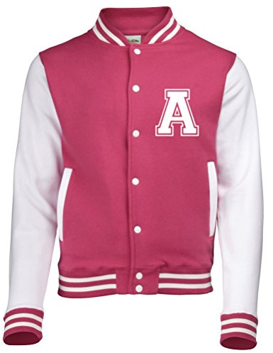 Veste universitaire personnalisée pour enfant avec initiale sur le devant uniquement. - - 12-13 ans