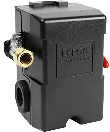 Lefoo Pressure Switch Control Air Compressor 140-175 Single Port Heavy Duty 26 Amp LF10A-1H-1-NPT1/4-140-175
