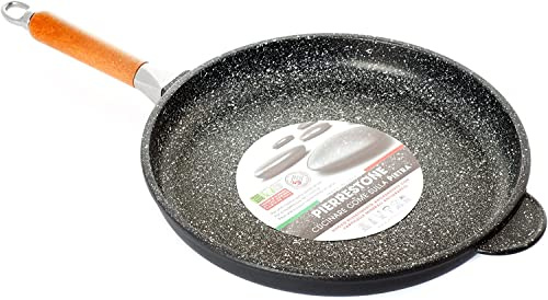 PADELLA BASSA PIERRESTONE CM.28 CON MANICO REMOVIBILE