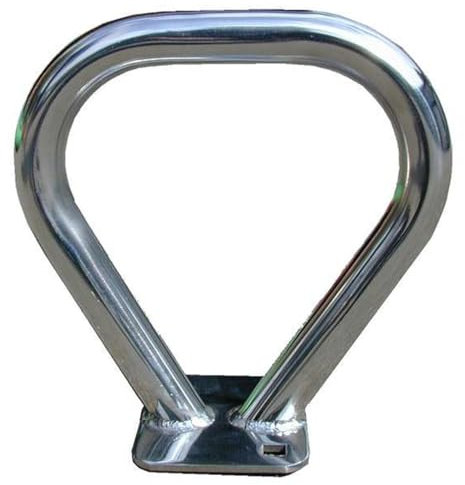 Loggyland Edelstahl Wippengriff Hangelgriff für Kantholz Selbstbau oder Eigenbau für Kinderwippe, Kinderspielplatz oder Hangelgerüst Rohr Ø 25 mm