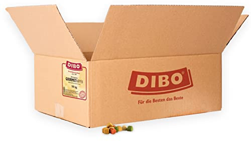 DIBO Gourmet-Happen, 10kg-Karton, Backwaren als gesunde, natürliche Ernährung für Hunde, Hundefutter, Barf, B.A.R.F., Leckerli, Hundekekse
