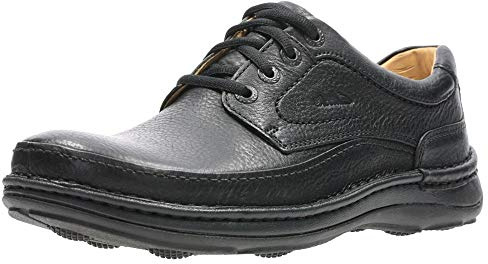 Clarks Nature Three Mens Black Leather, 8