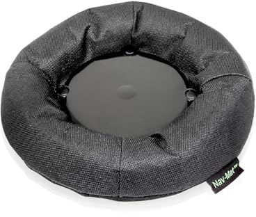 Bracketron NavMat Portable GPS Dash Pad Converts Windshield GPS Mount into Dashboard Mount Weighted Beanbag Friction Base 8 inch Base 3.5 inch Center