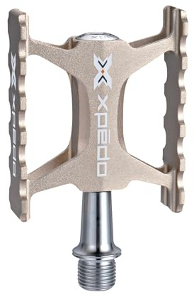 XPEDO TRVS 1 Flat Bicycling Pedals | Lightweight 6061 CNC Aluminum Body, Cromoly Spindle, Sealed Cartridge & DU Bearings | Ti