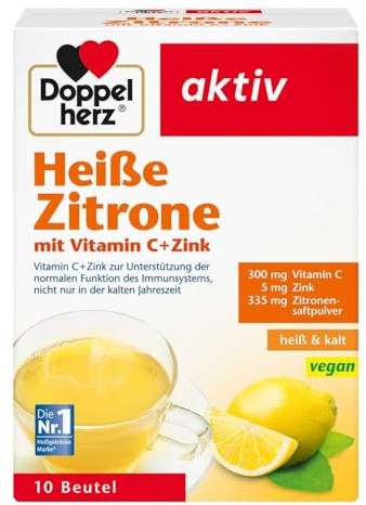 Doppelherz Heisse Zitrone Vitamin C + Zink Granula 10 stk
