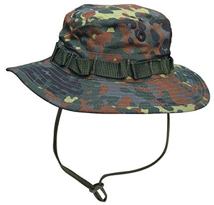Commando Industries US Army Tropen Hut Boonie Hat Buschut Ripstop Schlapphut (Flecktarn/XL)
