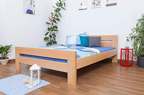 Doppelbett Easy Premium Line K6,160 x 200 cm Buche Vollholz massiv Natur