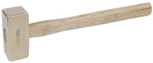 KS Tools 963.2060 - Massette - Manche Hickory - Tête 10000g, 900mm - Gamme BRONZEplus - Antidéflagrant - Alliage Aluminium-Bronze