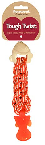 Rosewood Tough Twist Textured Fish Dog Toy