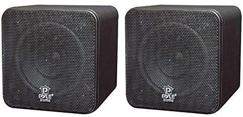 Pyle PCB4BK 100 W Lautsprecher (2.0 Kanäle, mit Kabel, 100 W, 80-18000 Hz, 8 Ohm, Schwarz)