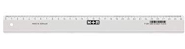 M + R 711300000 Lineal schmal 30 cm glasklar