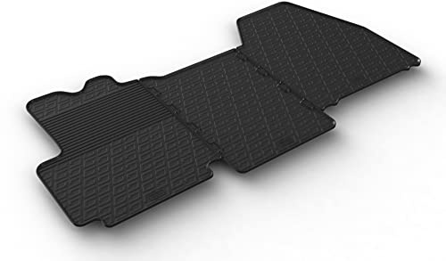Satz Gummimatten kompatibel mit Citroen Jumper / Peugeot Boxer / Fiat Ducato 2006-2013 & 2014- (G Profil 3-teilig)