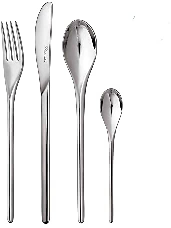 Robert Welch Bud Bright, 24 Piece Cutlery Set for 6 People. Made from Stainless Steel. Dishwasher Safe.