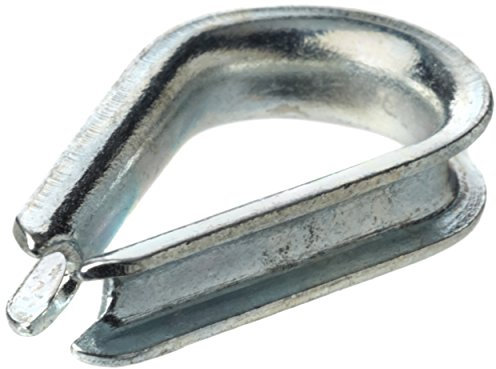 Merriway BH04218 (6 Pcs) Wire Rope Thimble, 3 mm, 1/8 inch - Pack of 6 Pieces