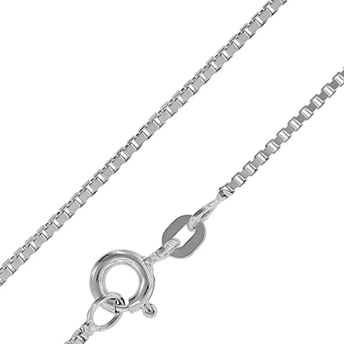 trendor Feine Venezianer Kette 925 Silber 0,9 mm 36-80 cm 41147 | Halsschmuck für Damen und Herren, Halskette aus Echtsilber, zauberhafte Geschenkidee,