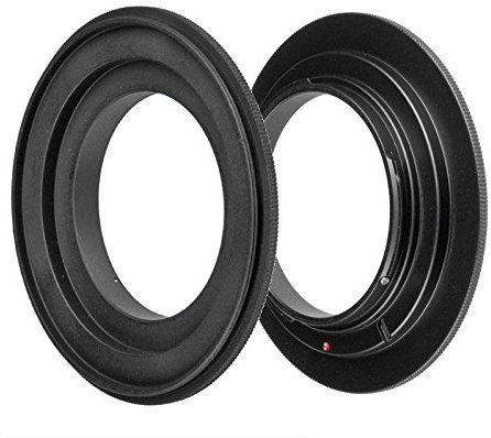 ayex Retroadapter Kompatibel mit Nikon 49mm Reversering Makroadapter zum umgekehrten Anschrauben eines Objektivs Umkehrring