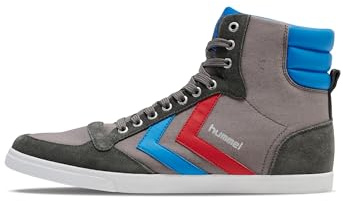 hummel Unisex Slimmer Stadil High Sneaker, Grey, Size 39