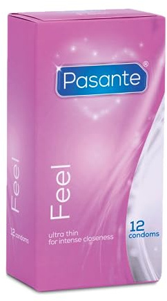 Pasante Feel (Sensitive) Kondome mit denen Sie mehr Gefühl erleben können, 1 x 12 Stück