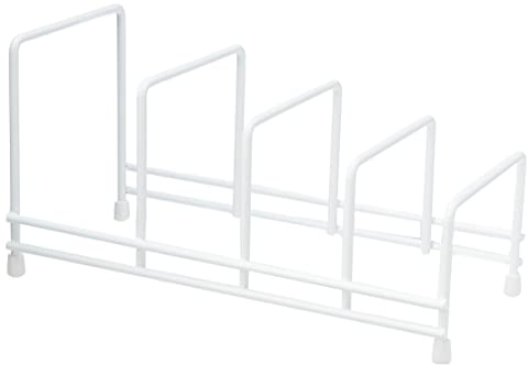 Delfinware 2625W White Plate Storage Rack