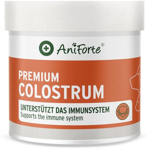 AniForte Premium Colostro per cani e gatti 100g di polvere - Primo latte naturale, supporta il sistema immunitario e il tratto gastrointestinale, immunoglobulina G in qualità alimentare, colostro