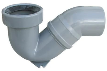 Sifone di allacciamento per vaso alla turca uscita orizzontale 110mm