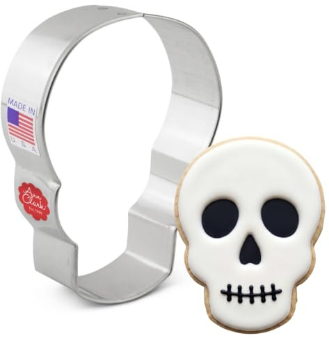 Ann Clark Cookie Cutters Cortador de galletas Día de los Muertos/calavera - 9,5 cm - Acero fabricado en EE. UU.
