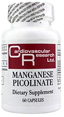 Cardiovascular Research Manganese Picolinate, White, 60 Count