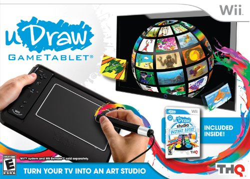 uDraw Game tablet with uDraw Studio: Instant Artist - Black - Nintendo Wii