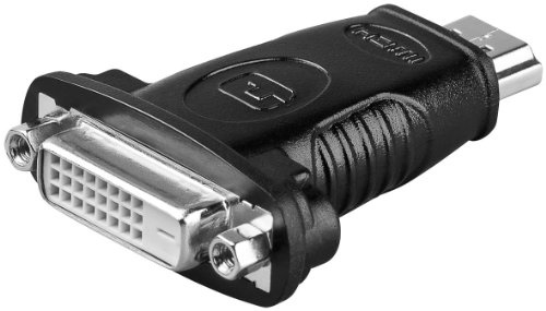 Goobay 33902 Adaptateur HDMI™/DVI-D nickelé - Connecteur standard HDMI™ (type A) > Prise femelle DVI-D Dual-Link (24+1 broches)