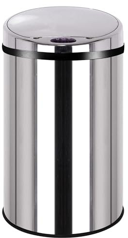 KITCHEN MOVE Artic Pattumiera Automatica da Cucina, 30 l, in Acciaio Inox, con Secchio