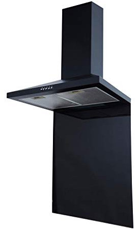 SIA SP60BL Toughened Glass Splashback for Kitchen, Cookers, Hobs, 60cm x 75cm, Heat Resistant, Black