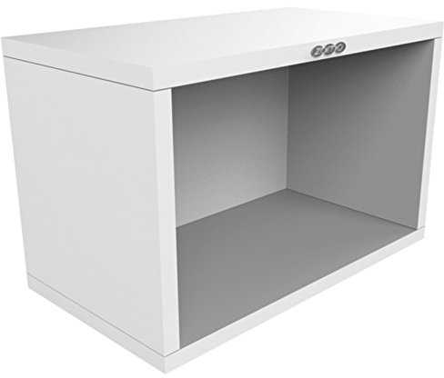 Zomo VS-Box 7/100 Vinyl Aufbewahrung für 100-120 Singles - 7 Zoll - 360 x 200 x 230 mm - Weiß - MDF Holz - Schallplatten Aufbewahrungsbox