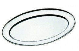 Mallard Ferriere-PLATEAU OVALE INOX 50 x 35