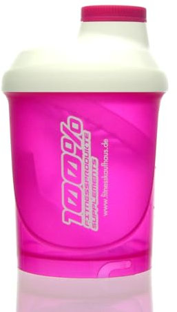 Lady Line Fitness Coctelera con colador 300 ml, rosa/blanco – muy Stylish – Batidos de Proteínas, Lady Line