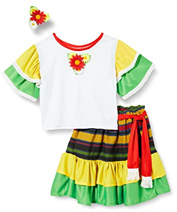Dress Up America Piccola ragazza messicano ballerino costume