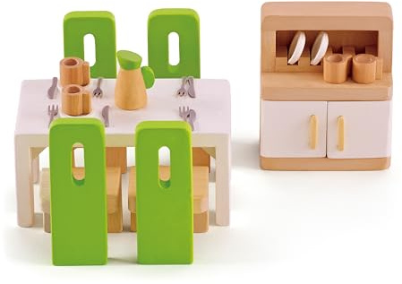 Hape - Comedor | Muebles para Casa de Muñecas | Juegos de Roles