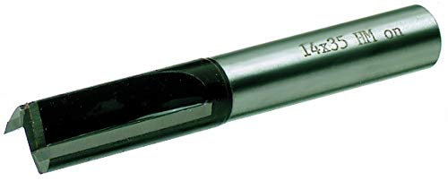 ENT 11141 Fresa ranuradora, en carburo, vástago (S) de 12 mm, diámetro (D) de 16 mm, longitud de corte (NL) de 60 mm, longitud del vástago (SL) de 50 mm, longitud total (GL) de 110 mm, con corte básico de carburo