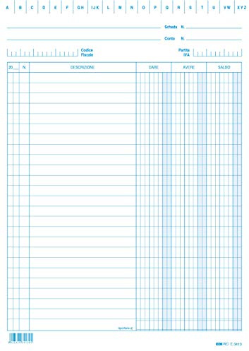 Edipro, E3413BL modulo e Libro contabile