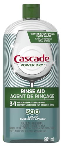 Cascade Rinse Aid Platinum, Dishwasher Rinse Agent, Regular Scent, 30.5 oz