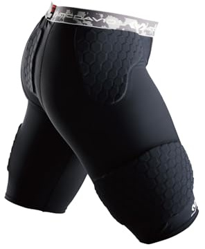 McDavid Hexpad Basket Pro Short, Unisex Adulto, Negro, S
