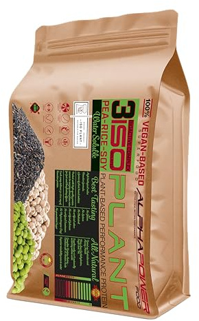 Naturligt & 100% veganskt proteinpulver, 2kg Schweizisk choklad I brunt ris, soja, ärtor med stevia, lågkolhydrat, inga tillsatser, sötningsmedel, aspartam, laktos, gluten