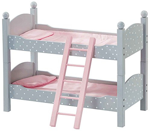 Letto a Castello Legno Mobili Bambole 45 cm Gioco Ruolo Olivia's World TD-0095AG