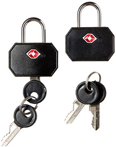Lewis N. Clark TSA Mini Padlock 2 Bekännelse, Nero, Talla Unica